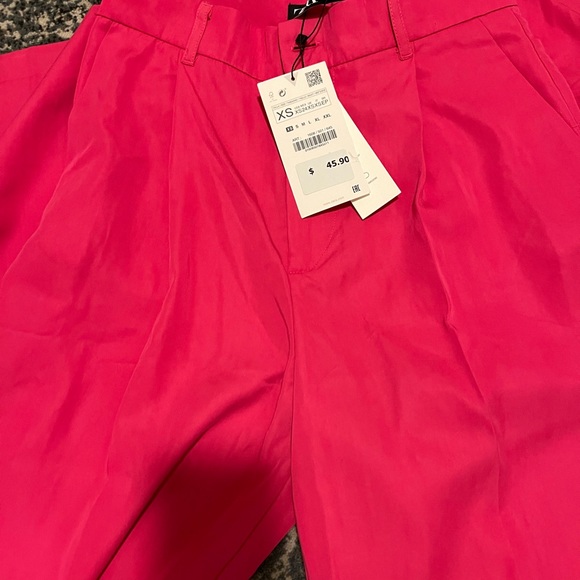 Zara Full Length Pink Pants XS - Picture 3 of 4